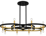 Quoizel WID5050 Winsland 16 Light 50"W Abstract Chandelier - Matte Black