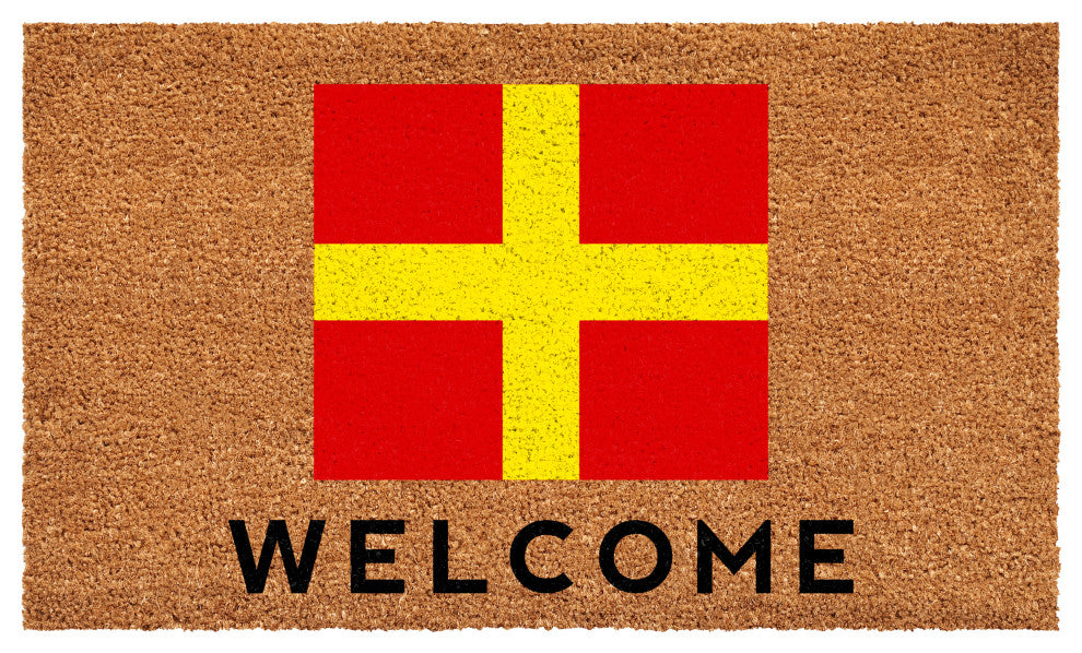 Calloway Mills Nautical Personalized Doormat Doormat, Letter R