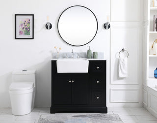 Home Living 22" Farmhouse Black-Light Bathroom Vanity