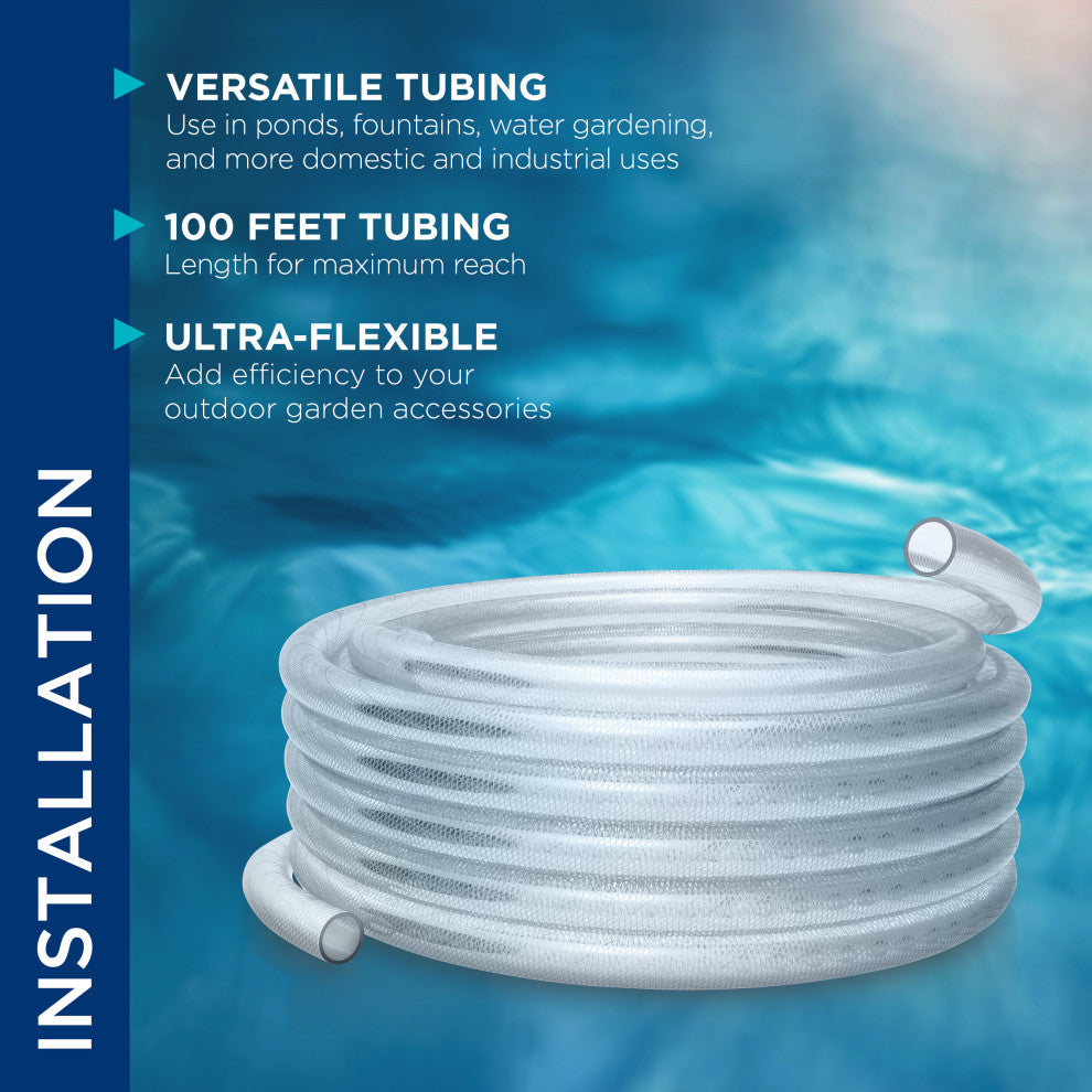 Alpine Clear Reinforced Tubing, 6"Tall