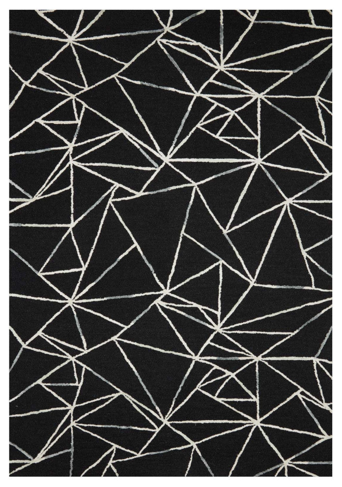 Verve VER-03 Black / Ivory 18" x 18" Sample Swatch