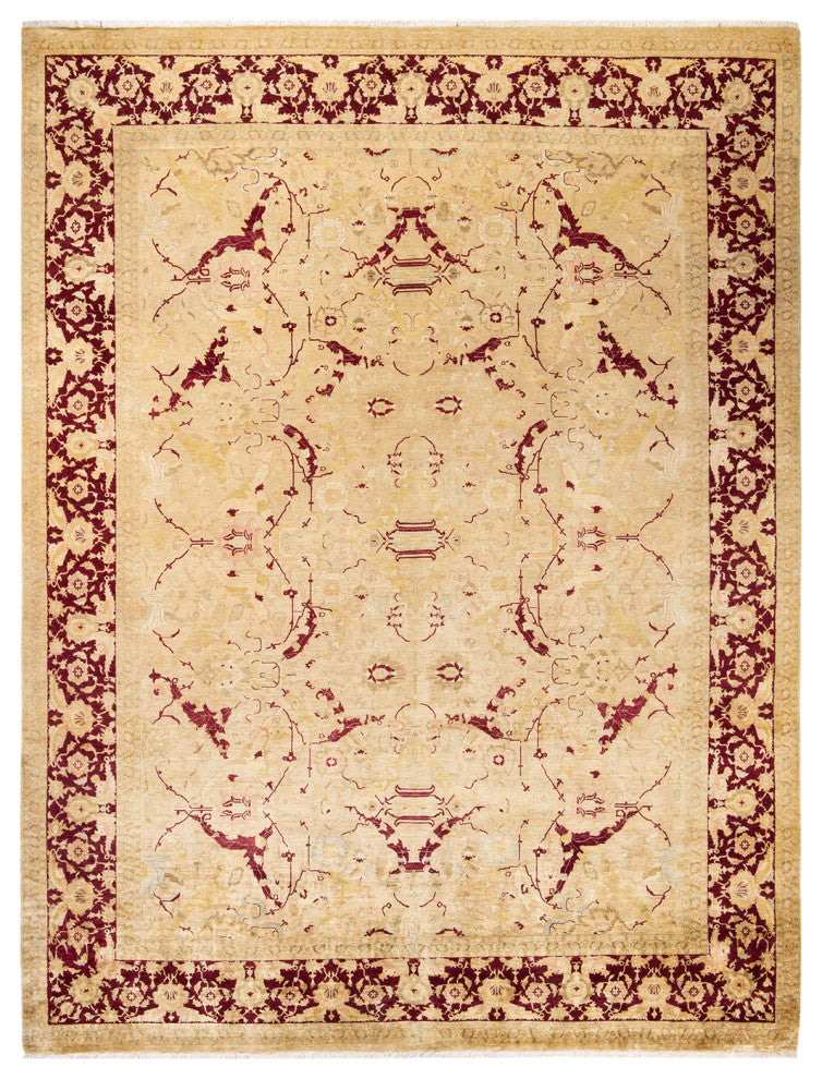 Mogul, One-of-a-Kind Hand-Knotted Area Rug Ivory, 9' 2" x 12' 1"