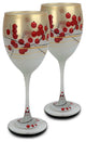Berries 'n Branches Wine Glasses, Set of 2