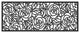 Calloway Mills 103761830 Black Rose Rubber Doormat, 22"x48"