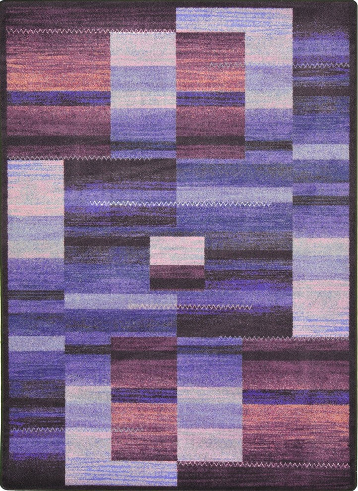 Kid Essentials Rug, Boomblox, Purple, 3'10"x5'4"