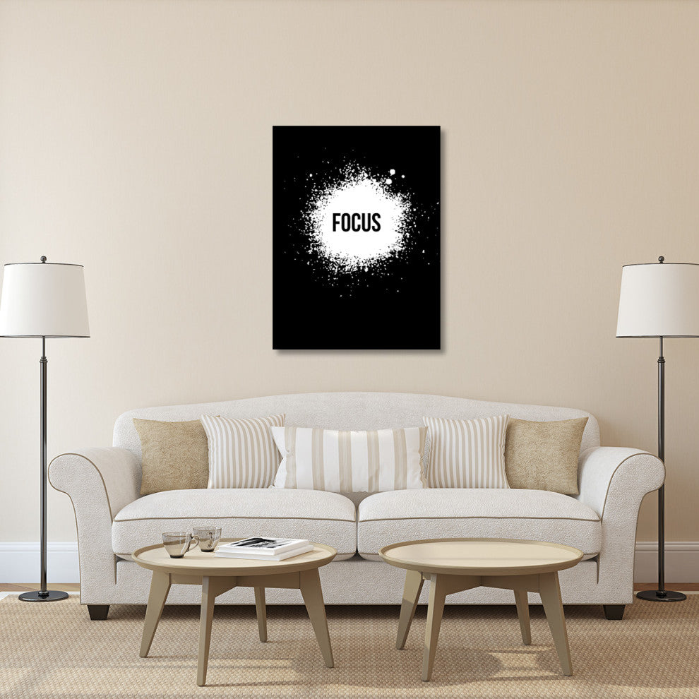 "Focus Poster Black" Fine Art Print