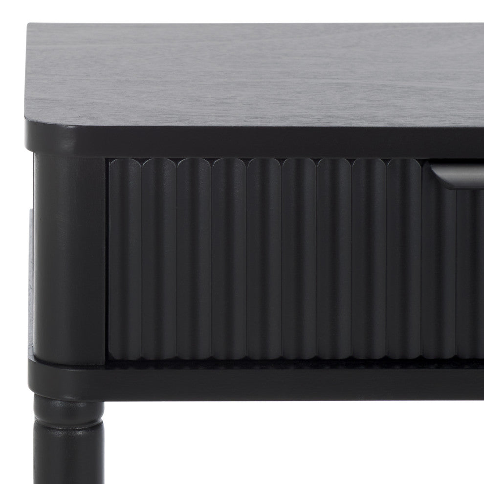 Safavieh Thurston 1 Drawer Accent Table, Matte Black