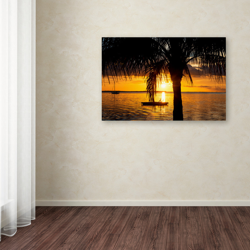 Philippe Hugonnard ''Peaceful Sunset'' Canvas Art, 16x24