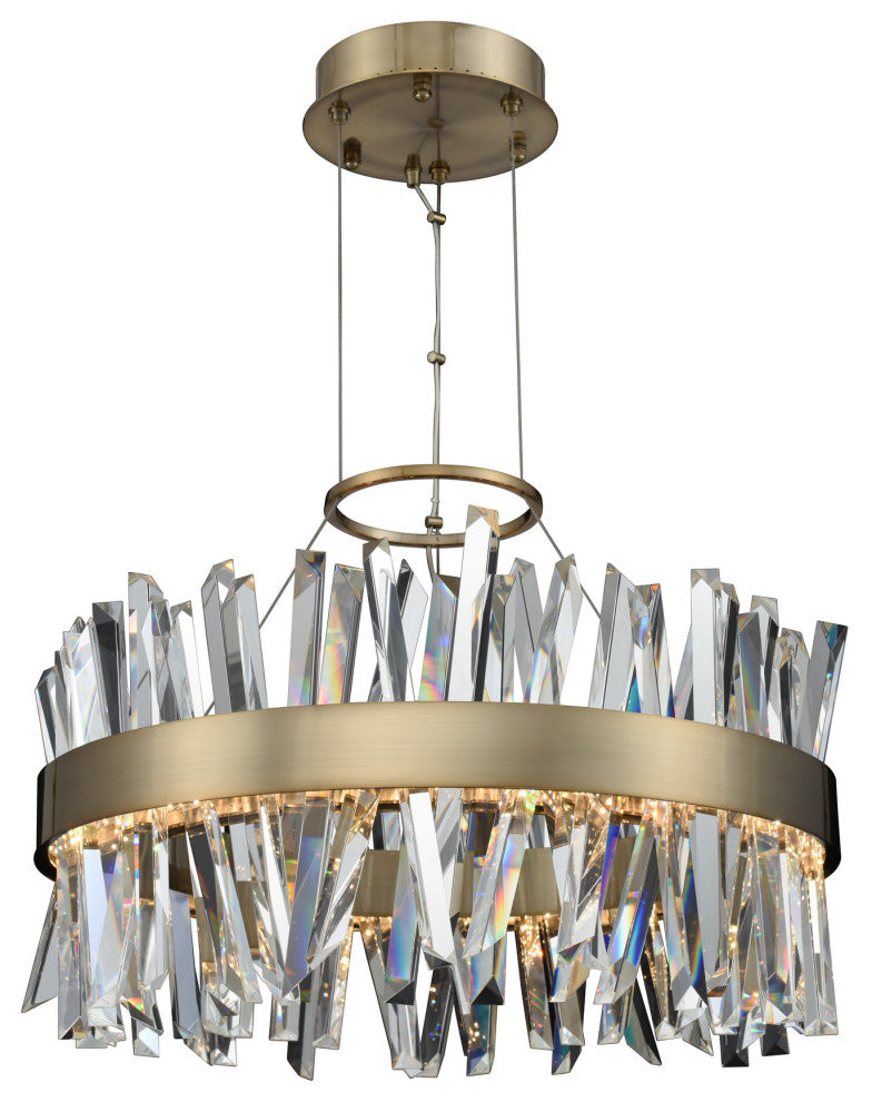 Glacier 25" LED Round Pendant