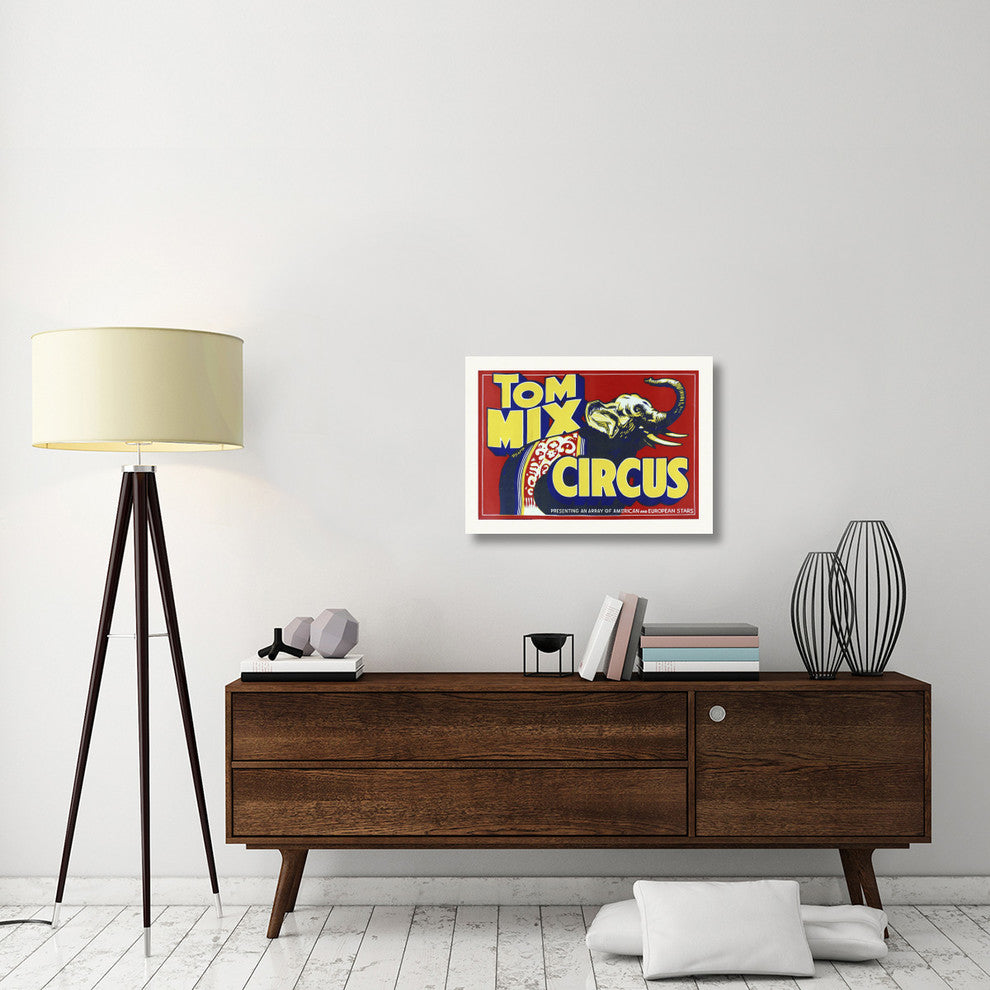"Tom Mix Circus" Stretched Canvas Giclee by Hollywood Photo Archive, 30x22"