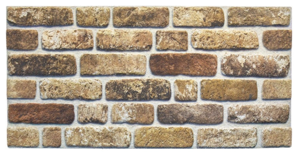 Faux Brick 3D Wall Panels, Light Brown, Sample 10x10"