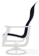 St. Catherine Sling Outdoor Supreme Swivel Rocker, Moments Navy/Snow