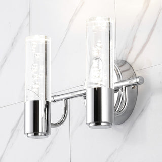 Bolha Bubble Acrylic/Iron Integrated LED Vanity Light, Chrome, 2 - Light(s)