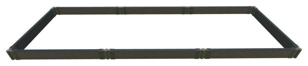 Weathered Wood Raised Garden 4'x12'x5.5" 2" Profile