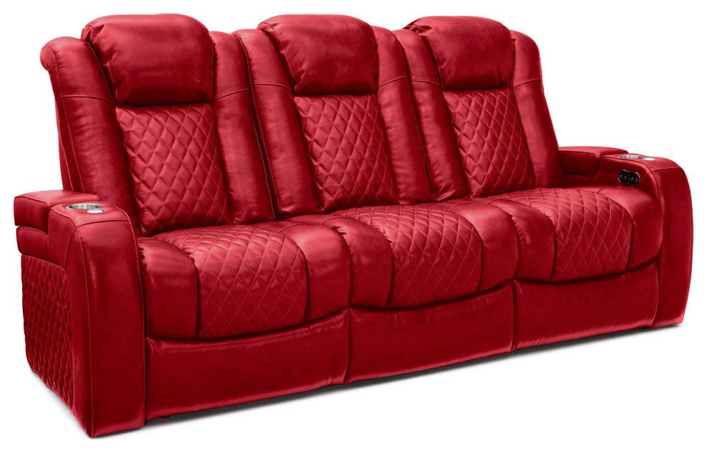 Seatcraft Headline Home Theater Seating, Red, Sofa and Loveseat