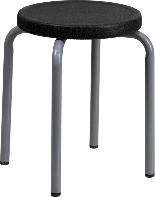 Black Plastic Stool YK01B-GG