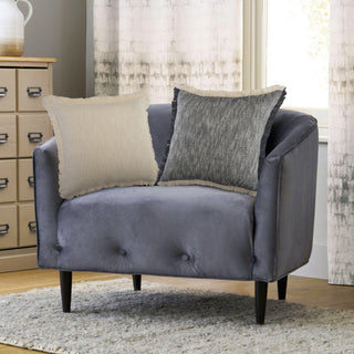 Solid Fringe Throw Pillow