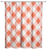 Red Plaid Shower Curtain