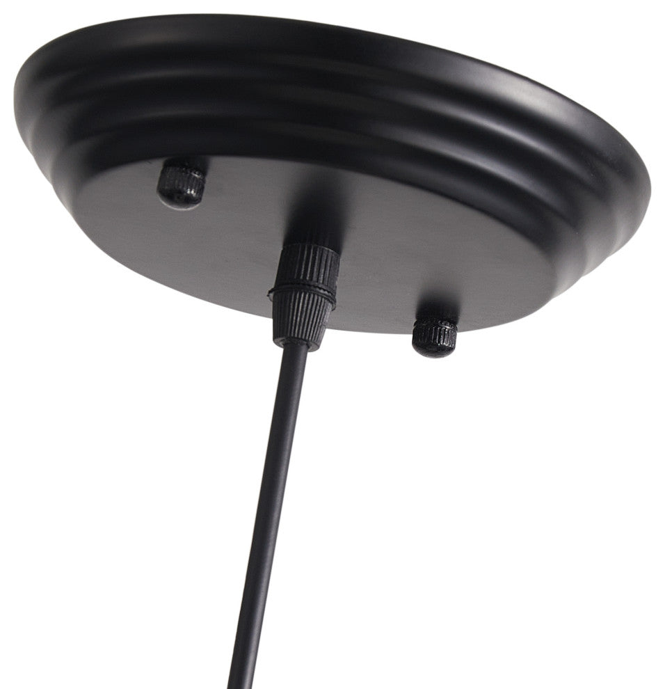 1-Light Black Ceiling Light Industrial Pendant Light