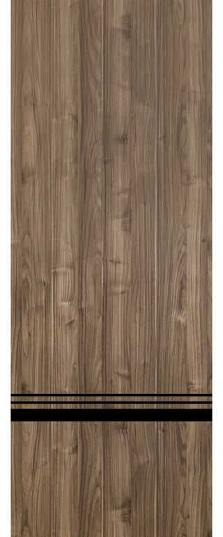 Slab Barn Door Panel 24 x 96 | Planum 0012 Walnut with  | Sturdy Finished