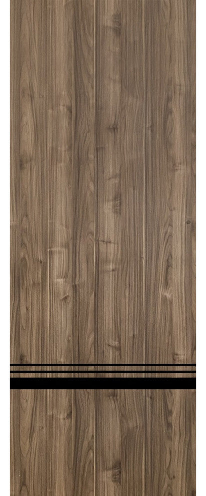 Slab Barn Door Panel 24 x 96 | Planum 0012 Walnut with  | Sturdy Finished
