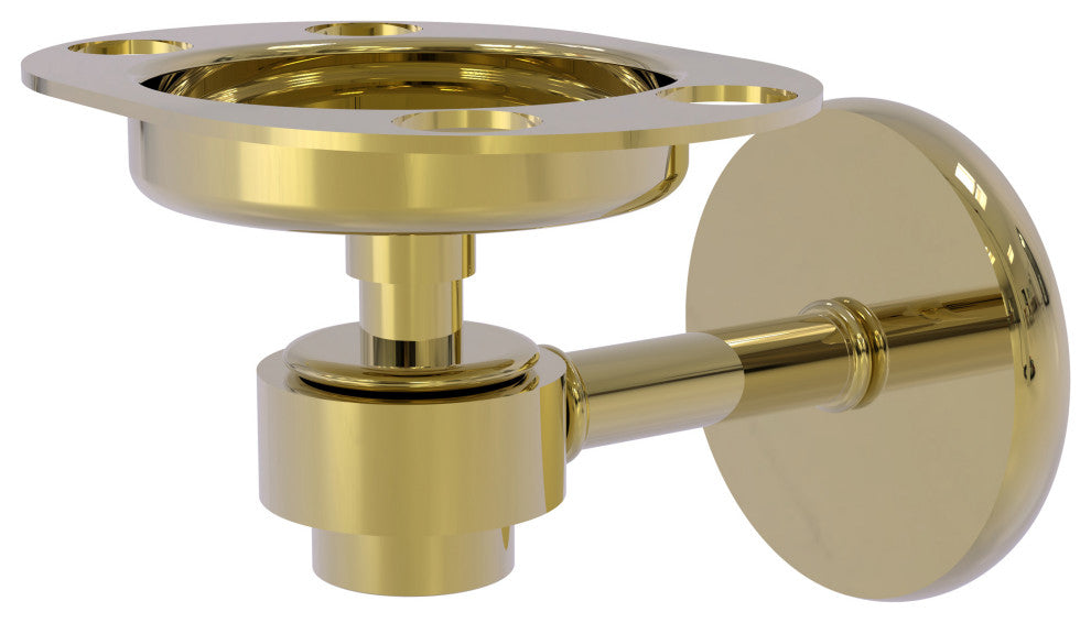 Satellite Orbit One Toothbrush Holder, Unlacquered Brass