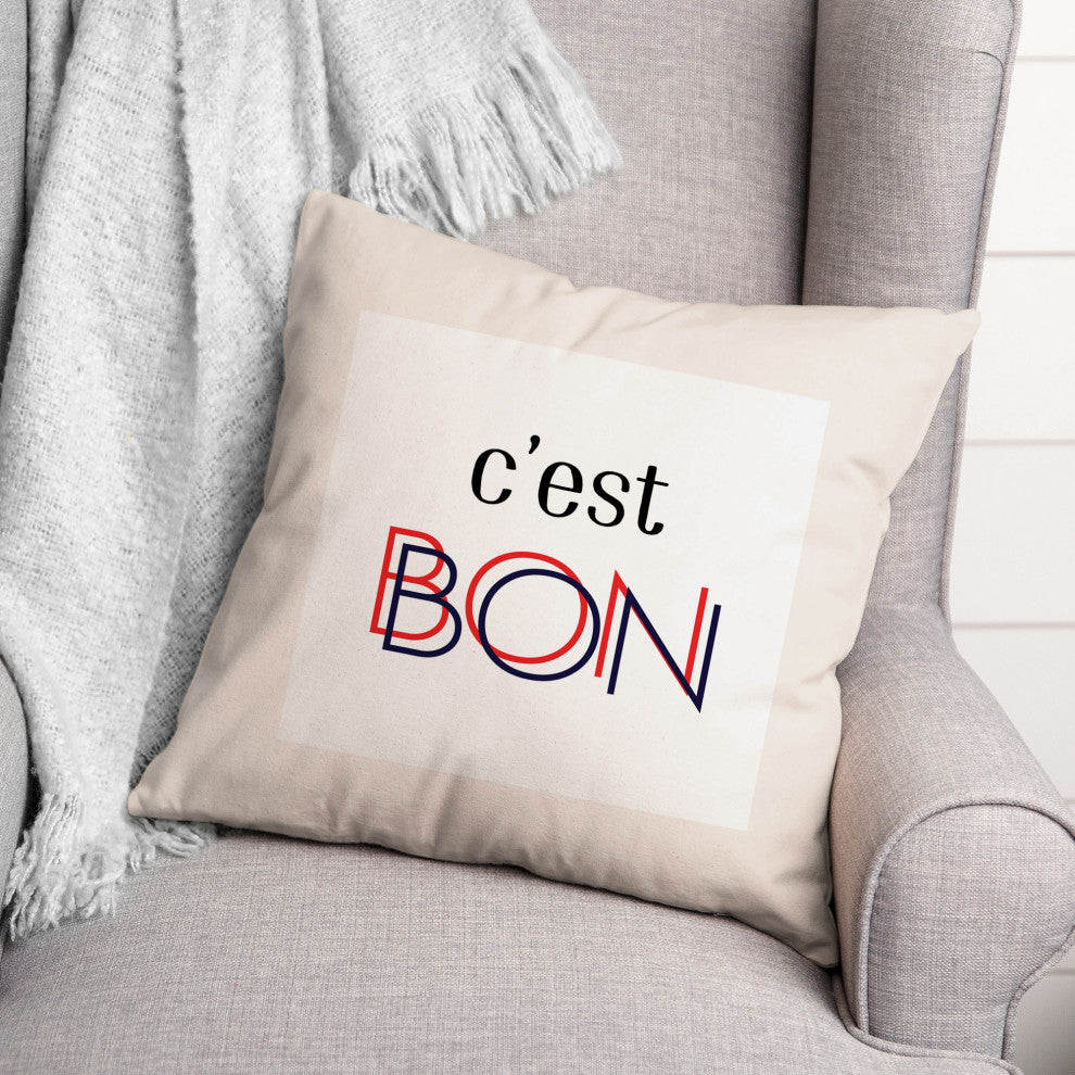 C'est Bon 18x18 Spun Poly Pillow