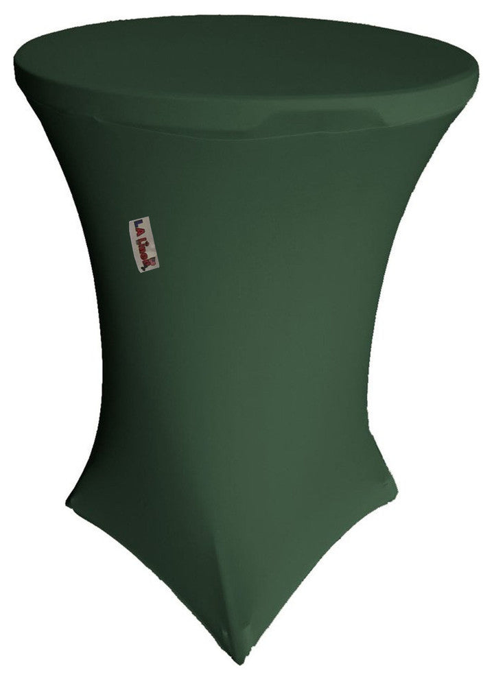 Round Spandex Cover for Bar High Cocktail Table 36" Round 42" High Hunter Green
