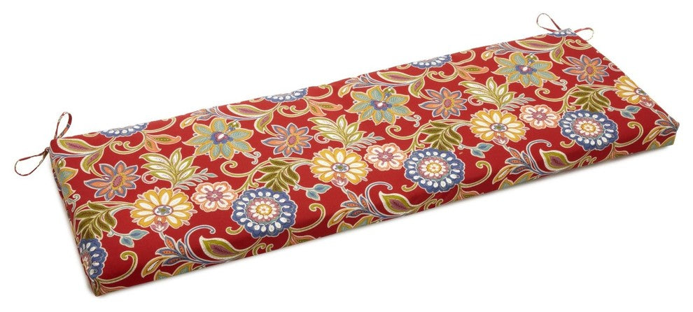 63"x19" Spun Polyester Bench Cushion, Paisley