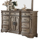 ACME Northville Dresser with Wooden Top, Antique Champagne