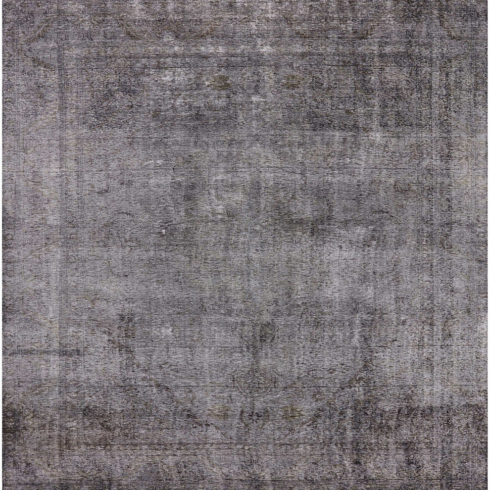 Ahgly Company Indoor Square Mid-Century Modern Area Rugs, 4' Square
