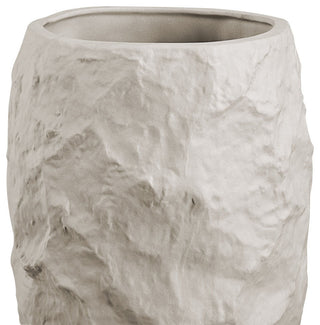 Zyan Ceramic Vase, Matte Sandshell