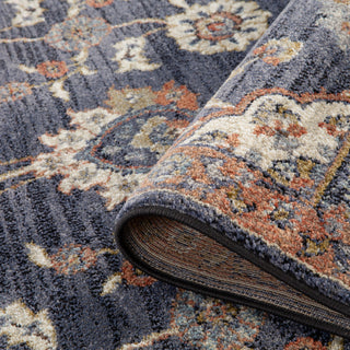 Jordan Bea Power-Loomed Polypropylene Area Rug, Navy Blue, 2'7" X 10"