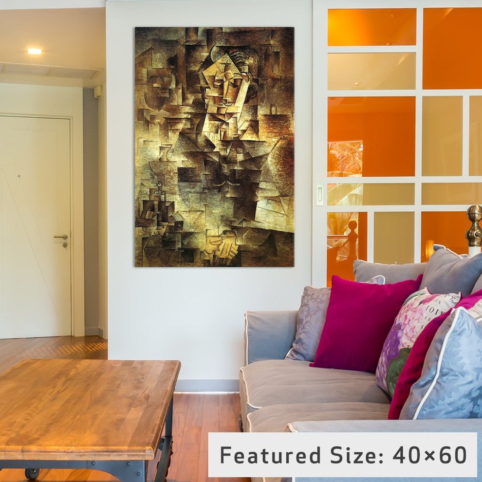 "Portrait Of Daniel-Henry Kahnweiler" Wrapped Canvas Print, 18x12x1.5