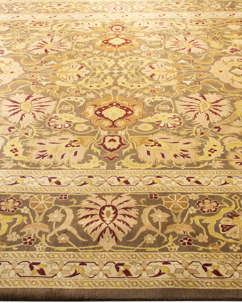 Mogul, One-of-a-Kind Hand-Knotted Area Rug Brown, 9' 0" x 12' 2"
