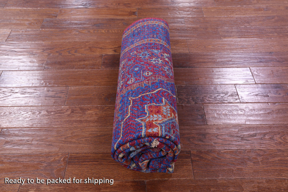 Handmade Mamluk Wool Rug 5' 4" X 8' 4" - Q12271