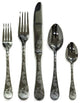 Venere Flatware Set 5-Piece Set Black Gold