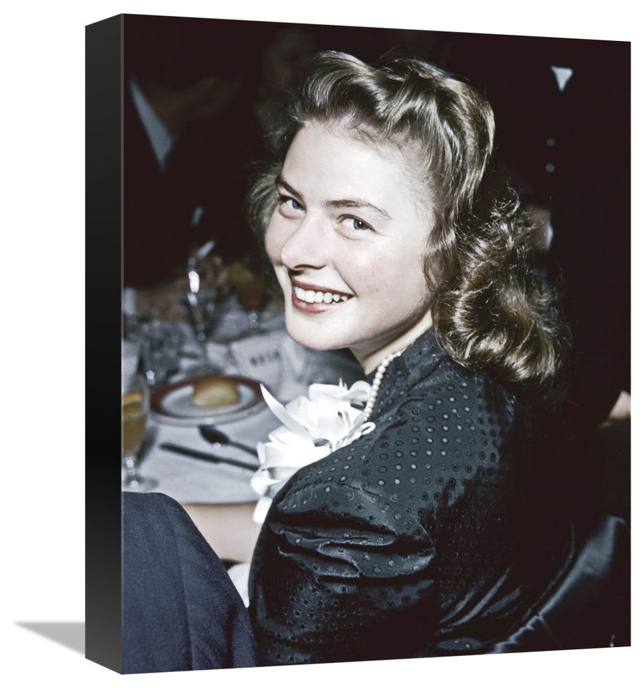"Ingrid Bergman" Stretched Canvas Giclee by Hollywood Photo Archive, 13x16"
