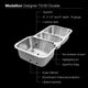 Houzer MGT-4120-1 Medallion Gourmet Series Stainless Steel Triple Bowl Sink