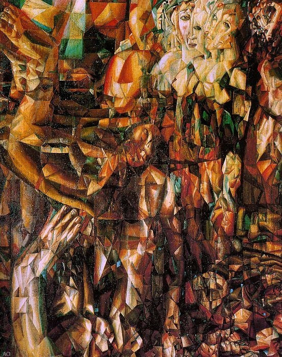 Pavel Filonov A Couple - 20" x 25" Premium Canvas Print