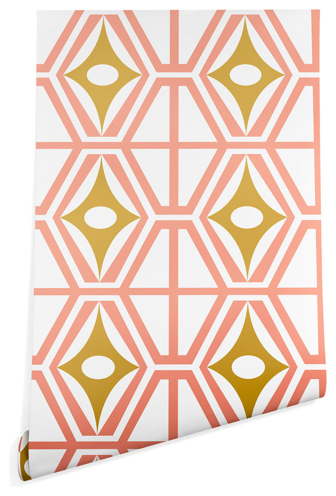 Deny Designs Heather Dutton Metro Fusion Wallpaper, Pink, 2'x10'