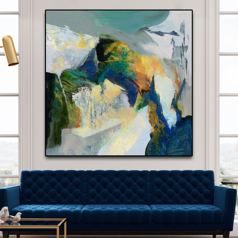 "Iceberg" Oversized Framed Canvas, 45" x 45"