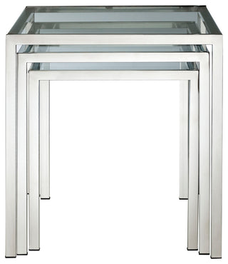 Modern Silver Nimble Nesting Table