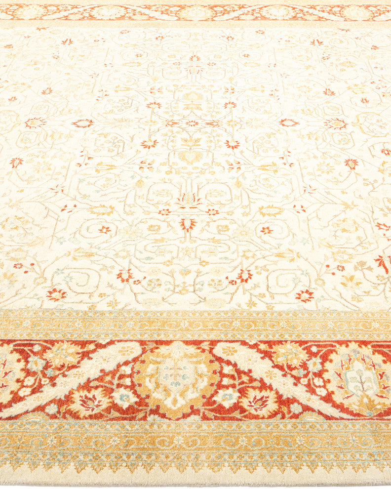 Lilliana, One-of-a-Kind Hand-Knotted Area Rug Ivory, 8'1"x10'0"