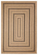Sahara Multi Border Indoor/Outdoor Rug Natural 7'10"x9'10"