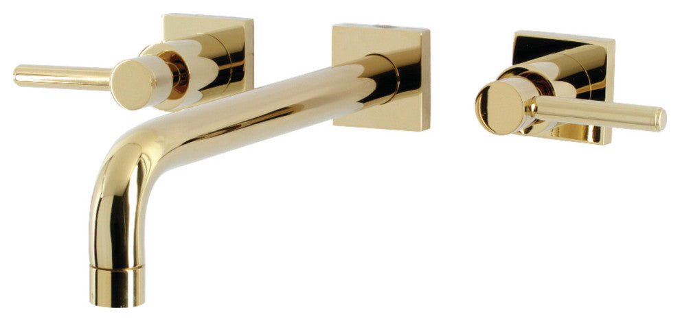 KS6022DL Wall Mount Tub Faucet, Polished Brass
