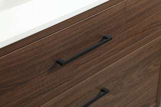 Bella 36" Midcentury Modern Walnut-Light Bathroom Vanity