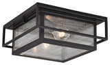 Hyde Park 12" Outdoor Flush Mount Ceiling Light Espresso Bronze
