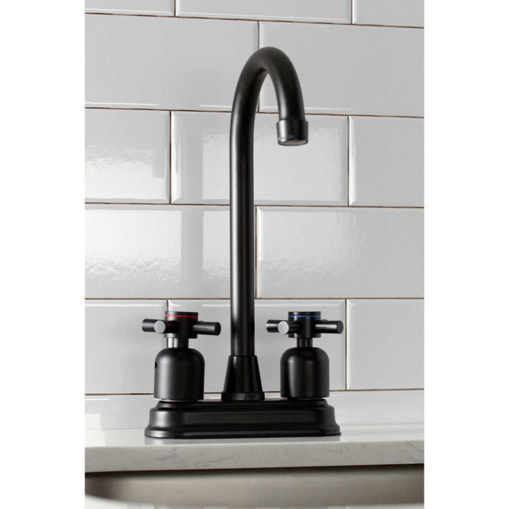 Kingston Brass KB8490DX Concord Bar Faucet, Matte Black