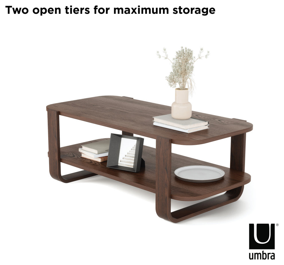 Umbra Bellwood Coffee Table Aged Walnut